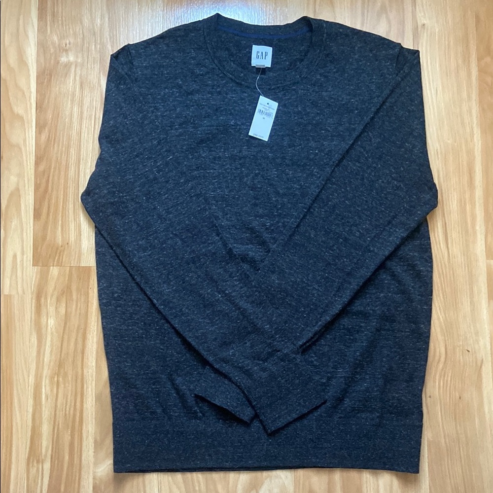 NWT GAP Men's Heather Charcoal Sweater size M